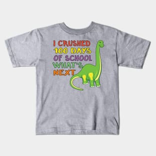 100 Days of School Dinosaur 100th Day Student Kids Dino Kids T-Shirt